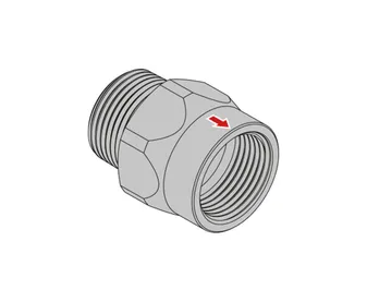 Teco Excess Flow Valve 25mm 6m3/h Vert-Down MI x FI