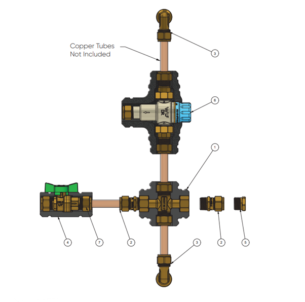 FitQuik Storage Hot Water Installation Kit (Insulated)