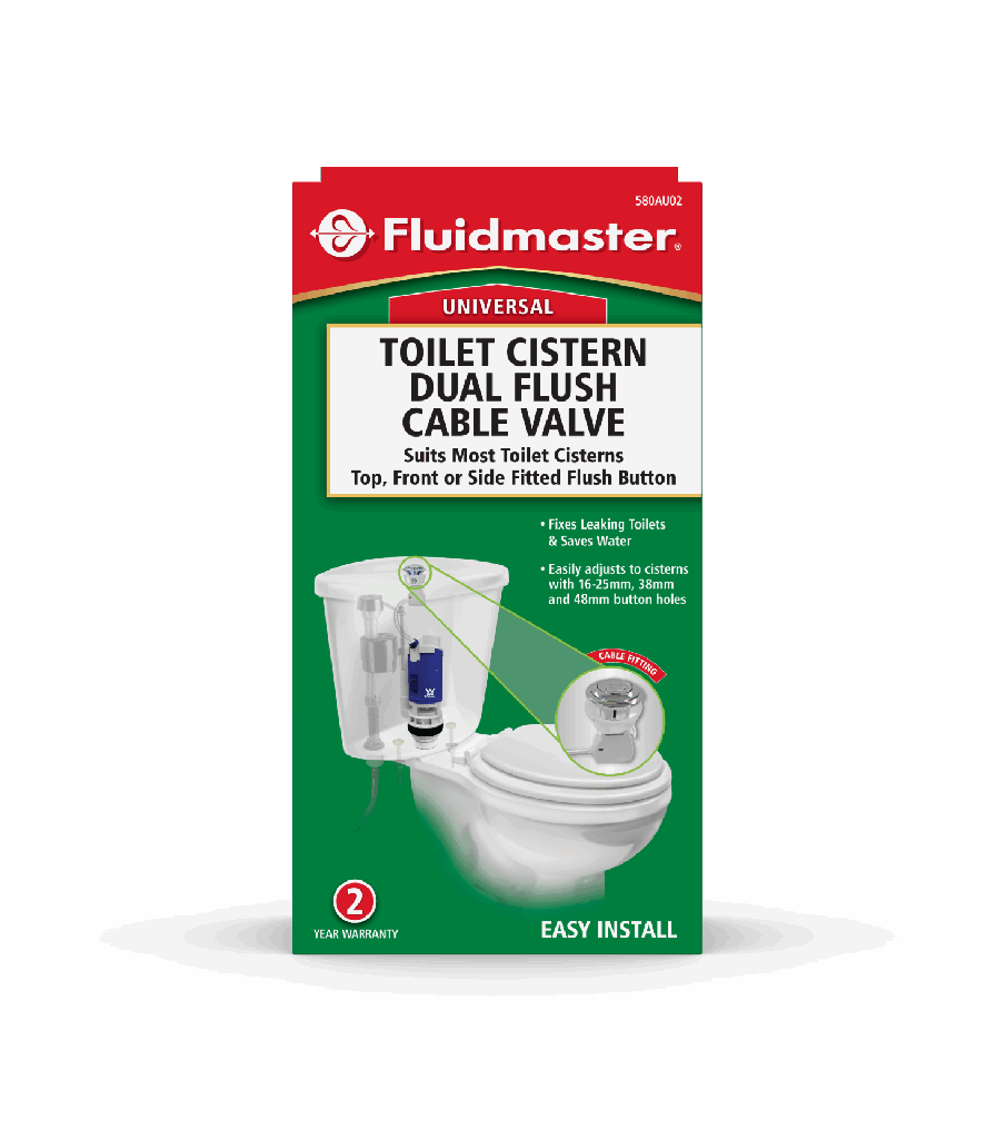 Fluidmaster Dual Flush Cable Valve - Suits 16 to 48mm Buttons