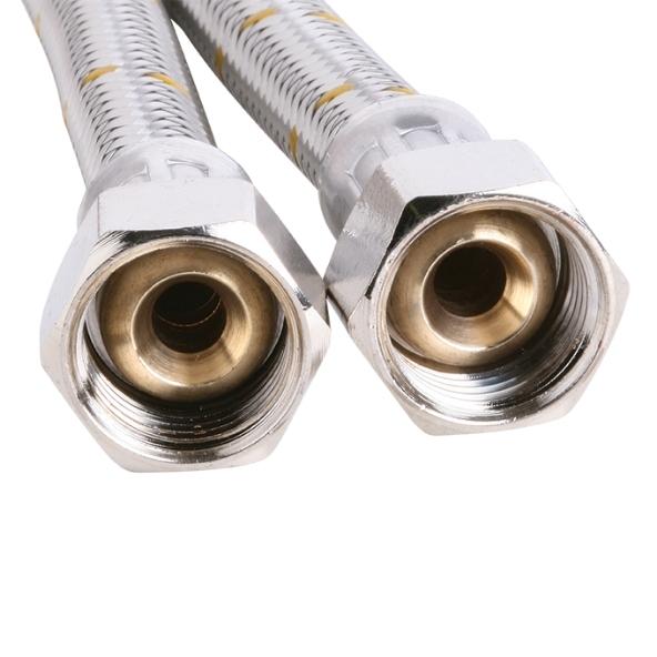 Bromic Flexible Gas Hose Stainless Steel 15mm 1/2" FI x 15mm 1/2" FI