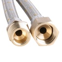 Flexible Gas Hose Stainless Steel 10mm 1/2" FF x M