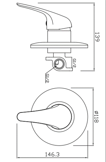 Forge Shower Mixer Chrome 15 Year Warranty