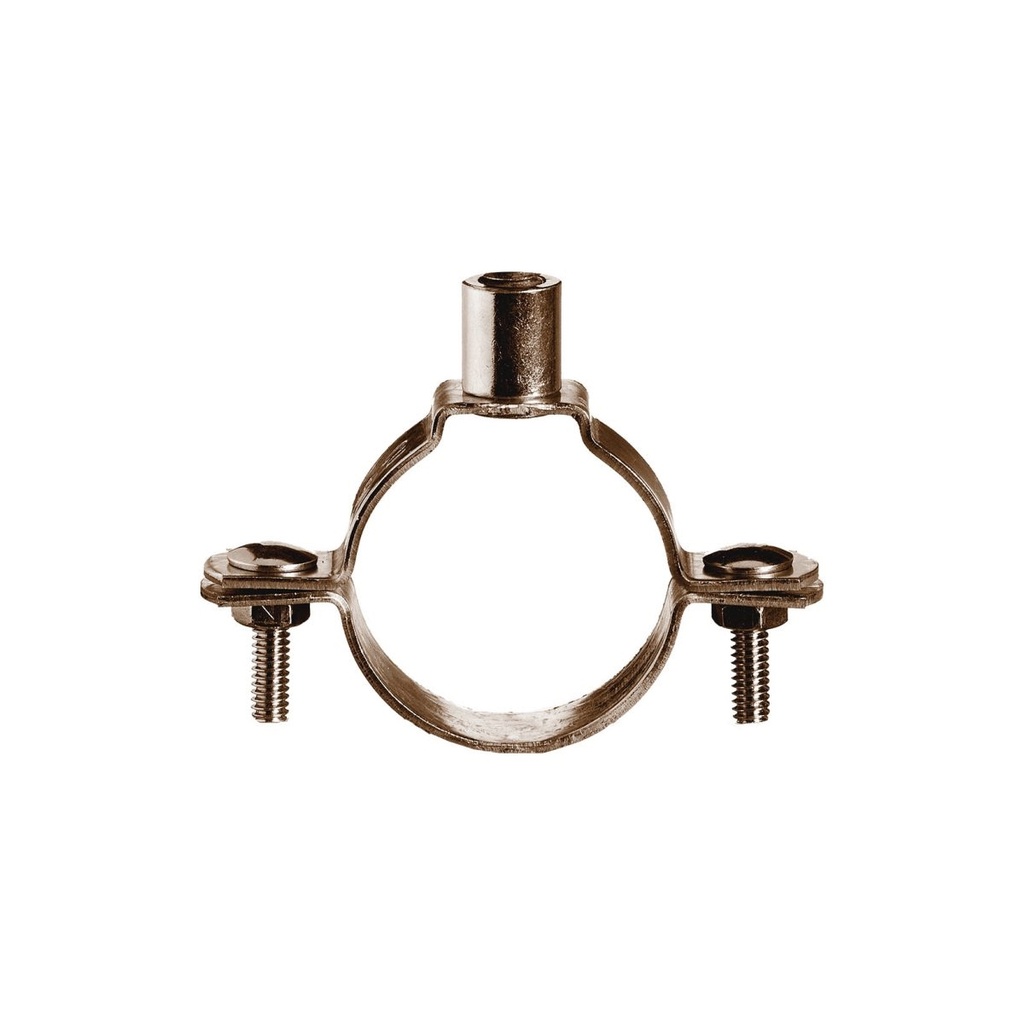 Copper Pipe Welded Nut Clip Head  Galvanised/Powder Coated Brown