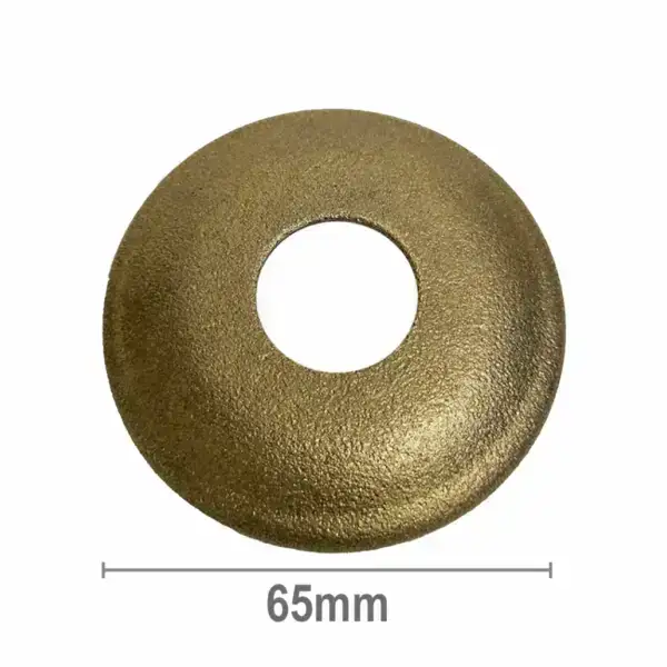 Cover Plate 10mm Rise Rough Brass