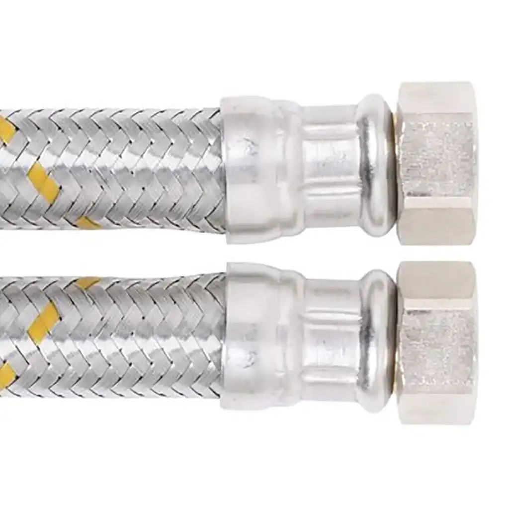 19mm Flexible Gas Hose Stainless Steel 20mm 3/4" FC x 20mm 3/4" FC