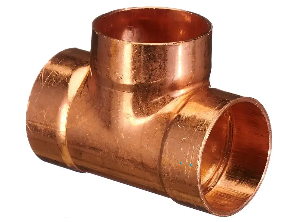 Copper Capilary Equal Tee No.24 Size.65mm
