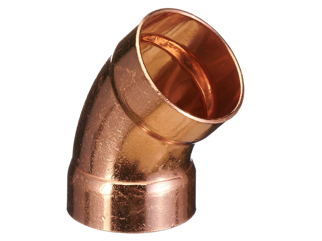 Copper Capilary Elbow 45 deg Size 80mm
