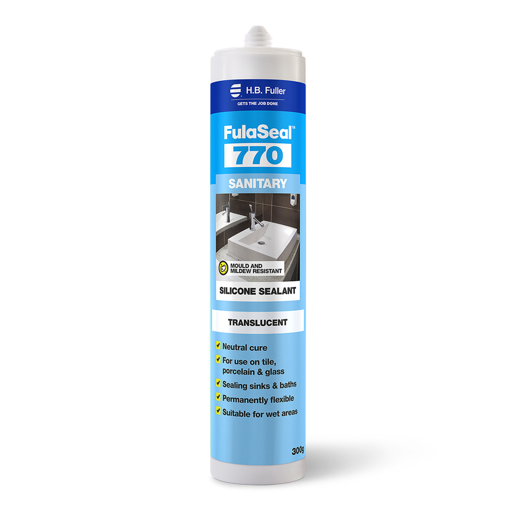 FulaSeal 770 Sanitary Silicone Sealant 300ml - Translucent