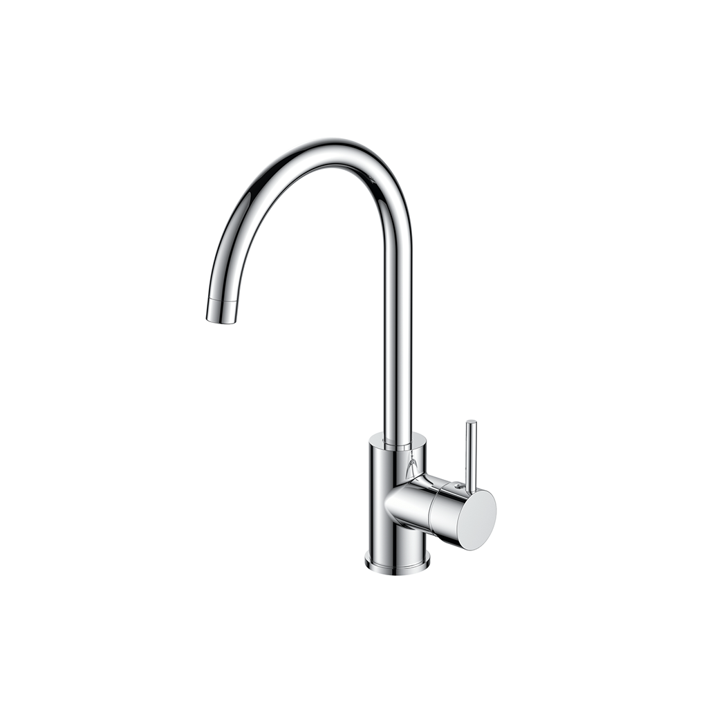 Forge Gooseneck Sink Mixer Chrome 15 Year Warranty