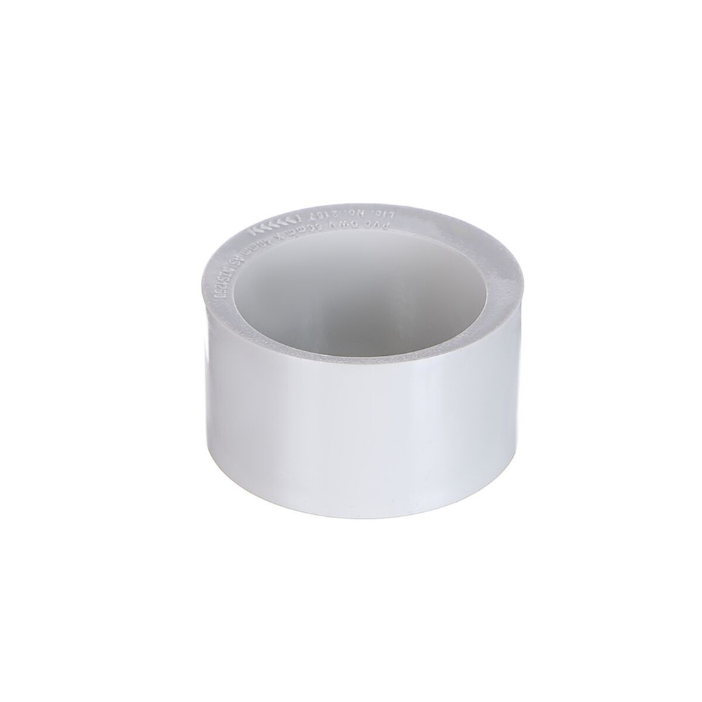 100mm x 80mm DWV Socket Reducer PVC
