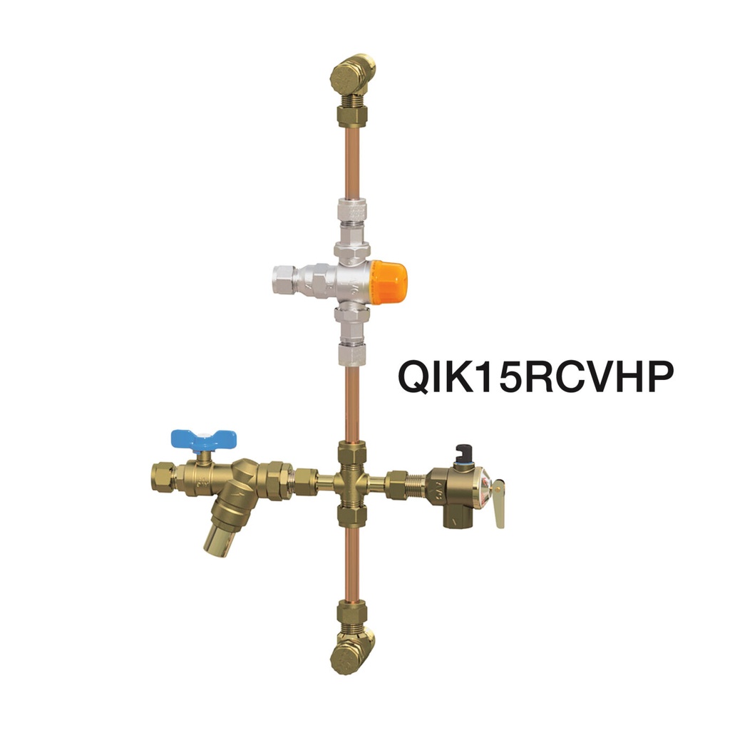 AVG Raised Storage Hot Water 'Quickie' Kit c/w NRV & PRV 15mm HP