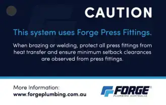 Copper Press Installation Tag