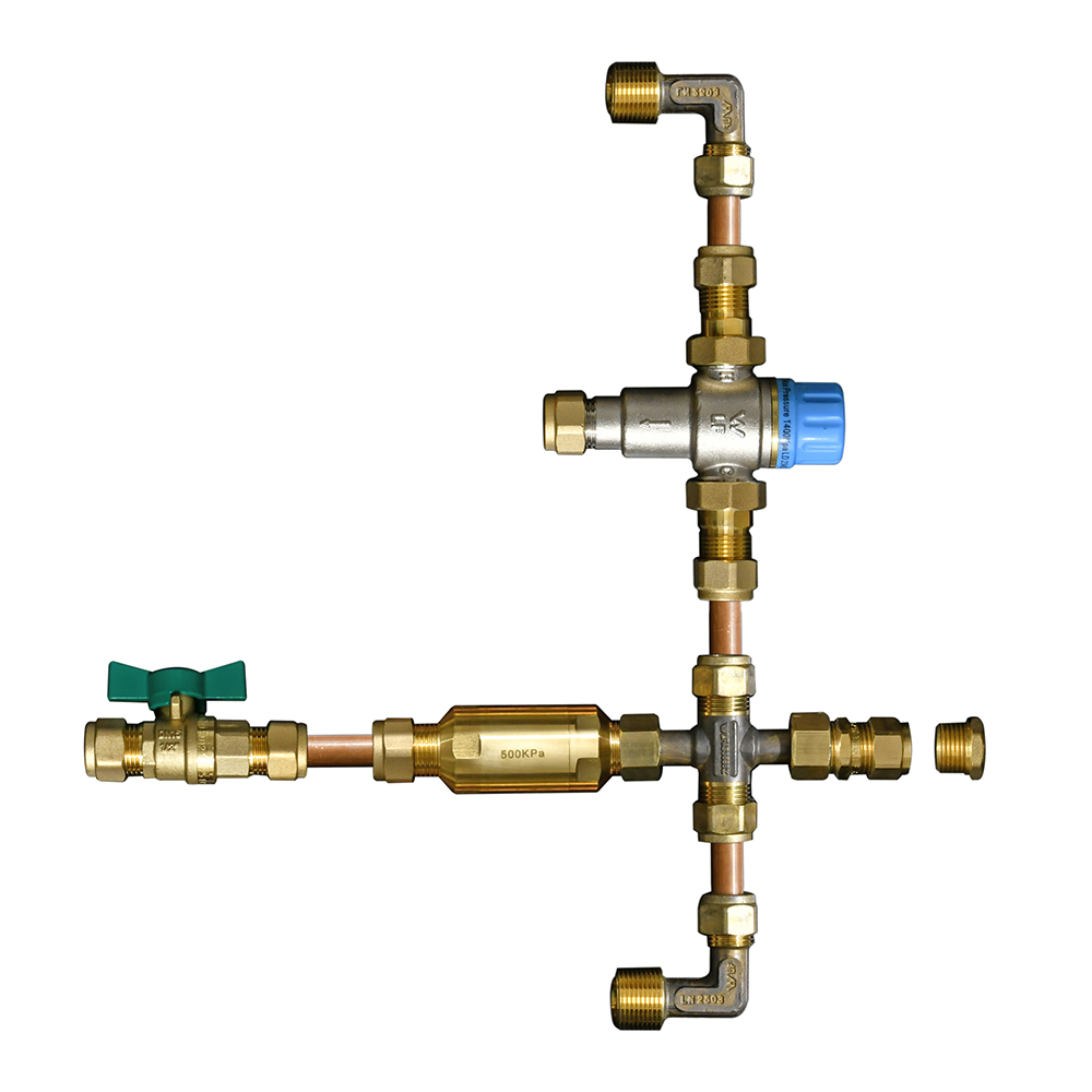 FitQuik Storage Hot Water Installation Kit 500kPa (Insulated)