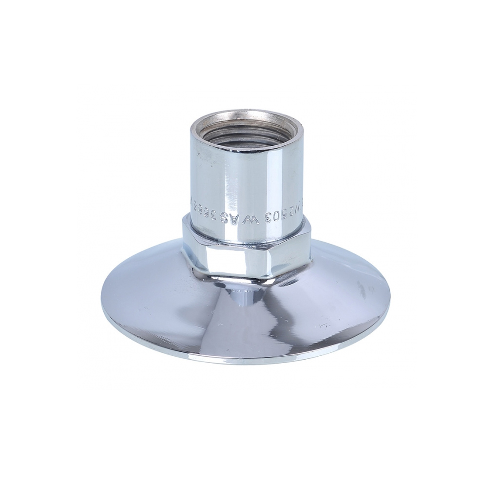 Flanged Bib Extension 15mm x 50mm Long Ext - Chrome