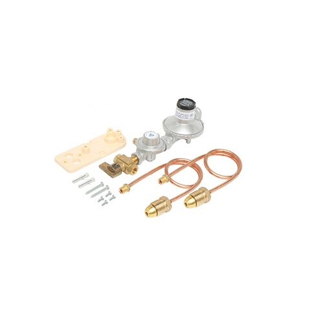 Bromic Dual Stage 250Mj/Hour LPG Adjustable Regulator Kit - Manual Change Over