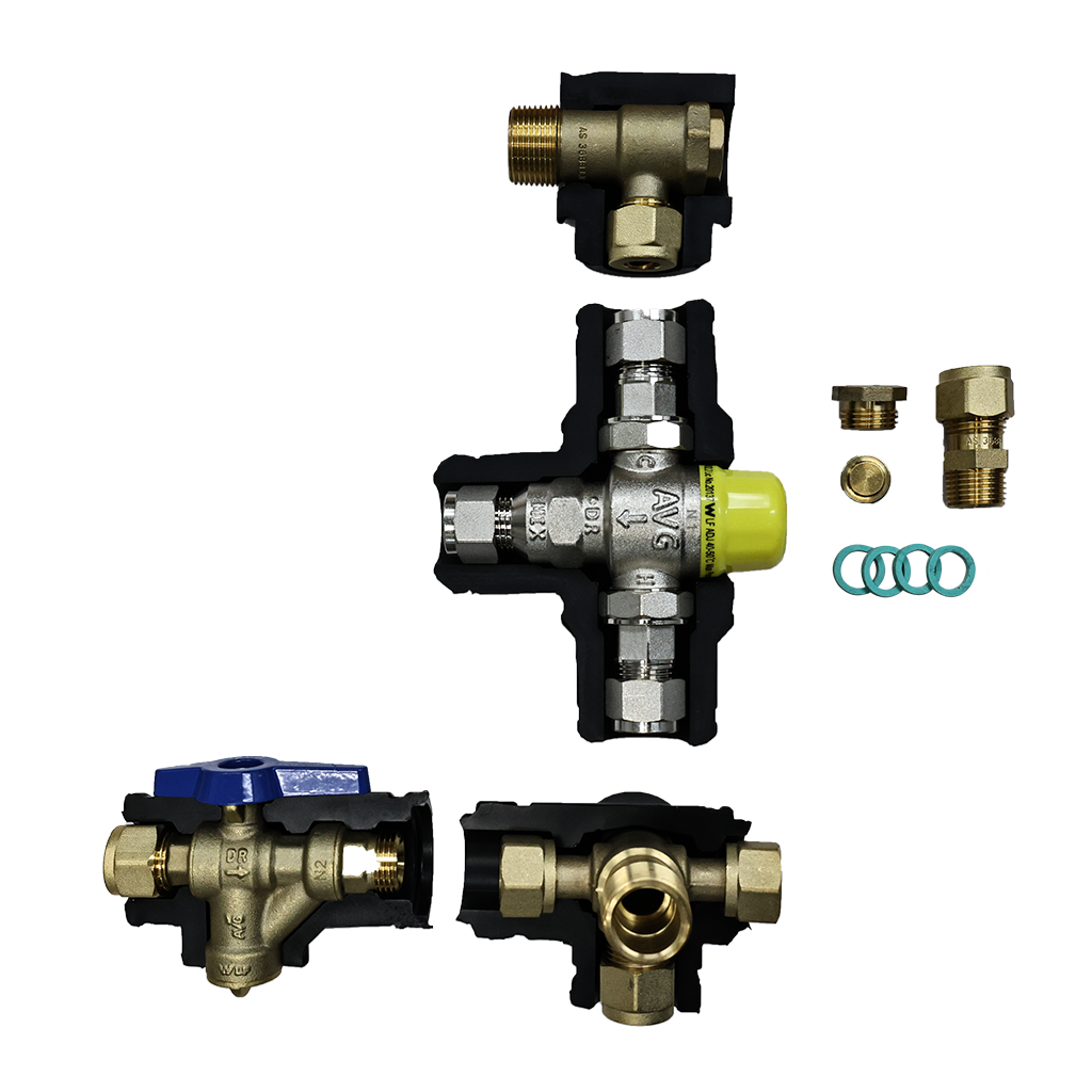 AVG Storge Hot Water Quick Installation Kit 15mm w/o ECV