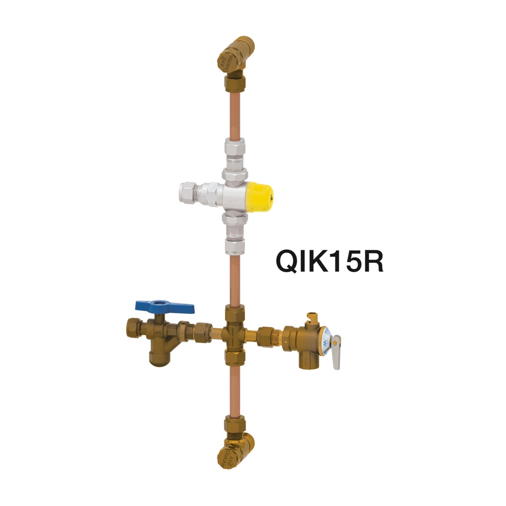 AVG Raised Storage Hot Water 'Quickie' Installation Kit 15mm