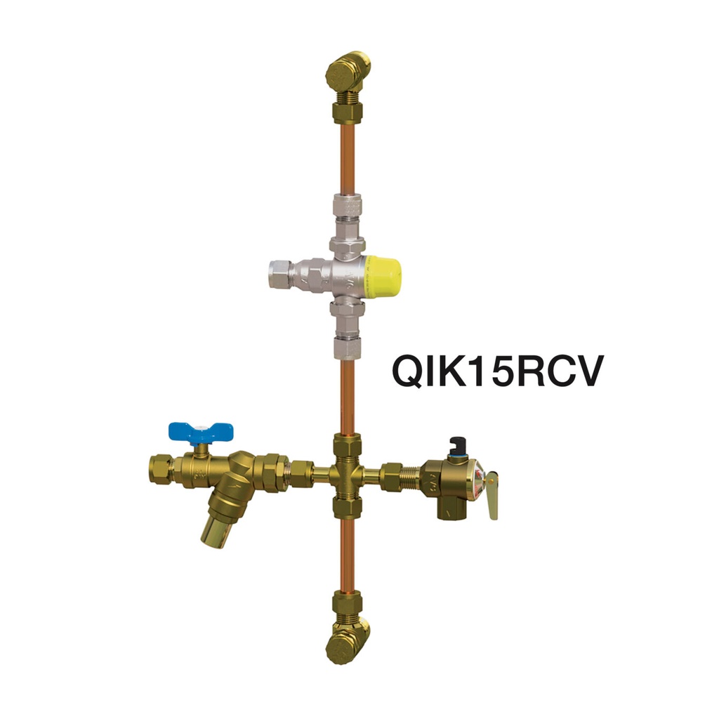 AVG Raised Storage Hot Water 'Quickie' Installation Kit c/w NRV & PRV 15mm