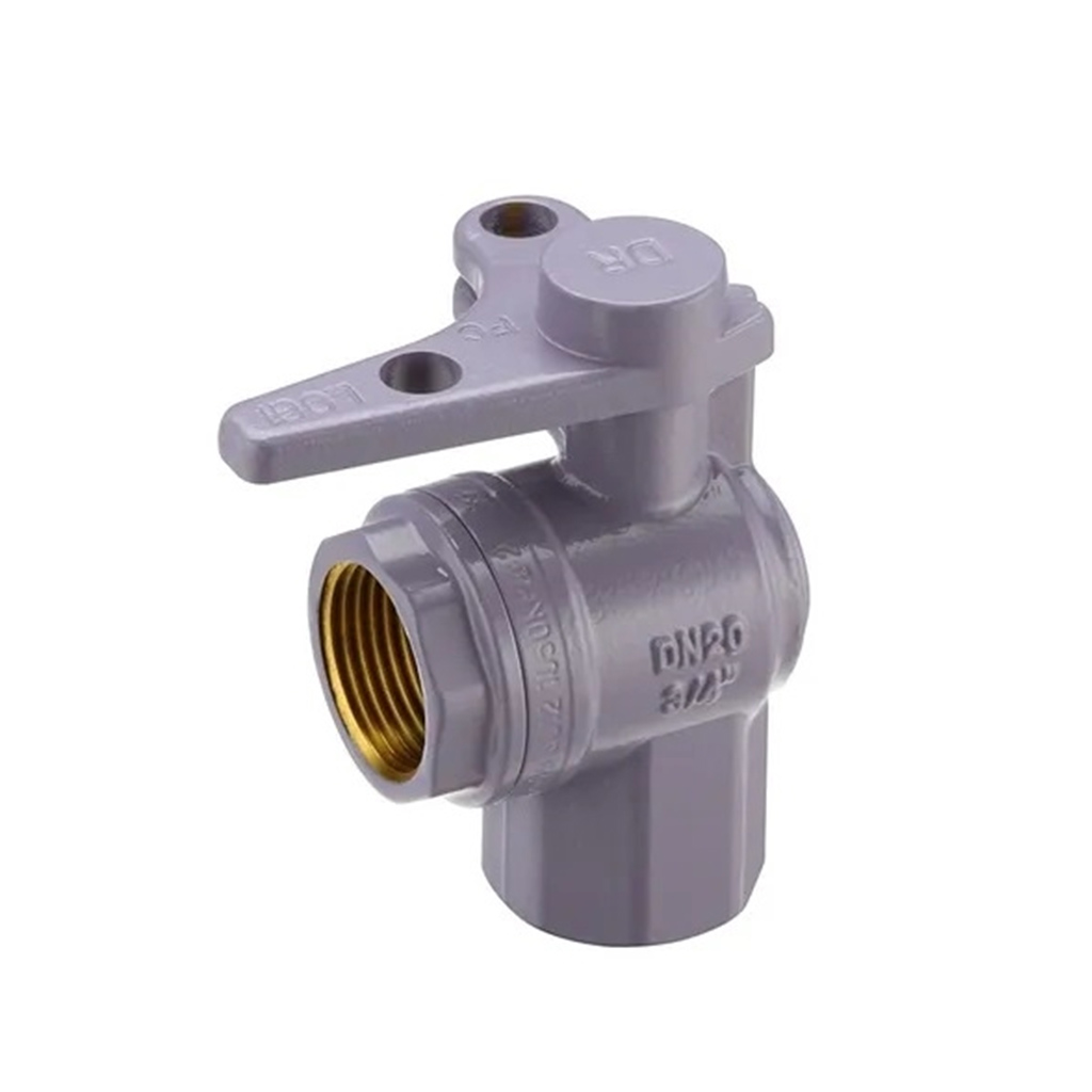 Lilac Right Angle Meter/Boundry Ball Valve 20mm FI x FI Localable