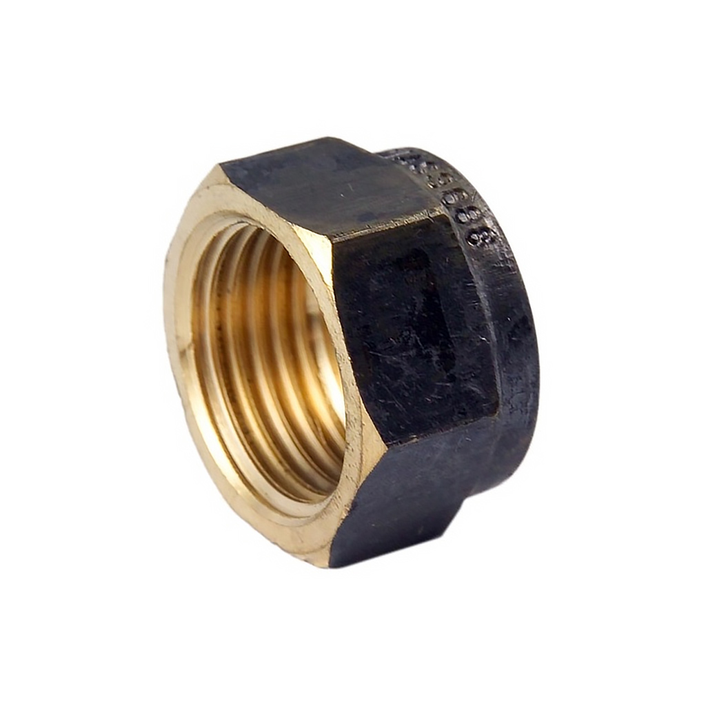 Screwed Cap Hex Brass