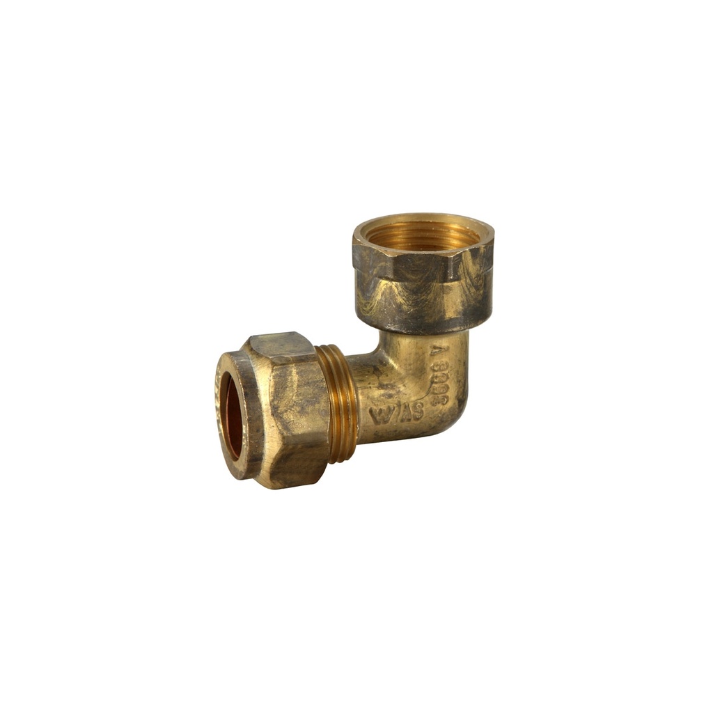 Copper Compression Elbow Olive Brass C x FI