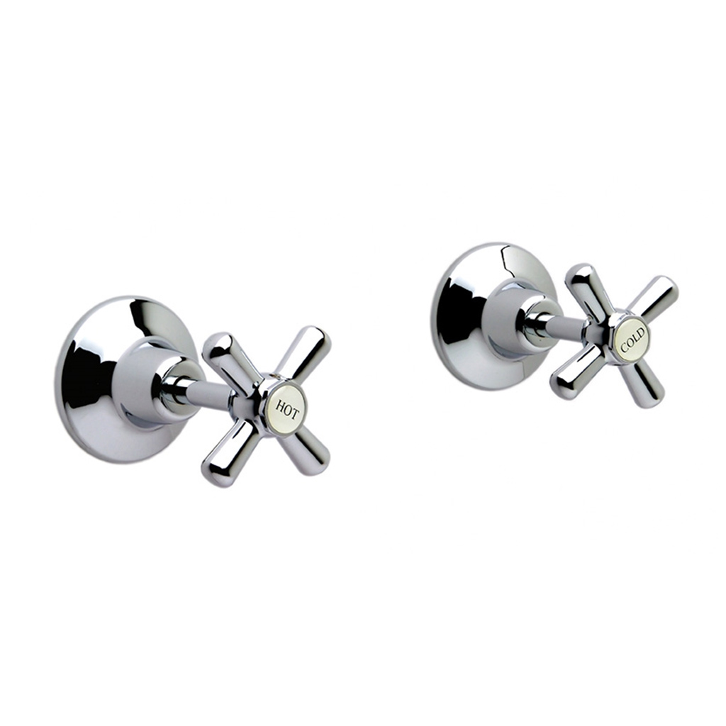 Whitehall Wall Top Assembly (Pair) Chrome Plated