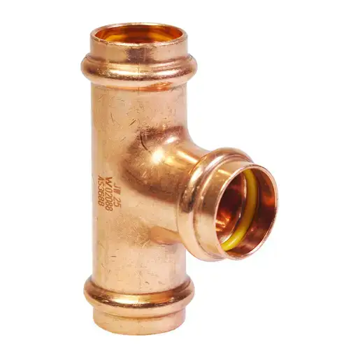 Gas Copper Press Tee No24