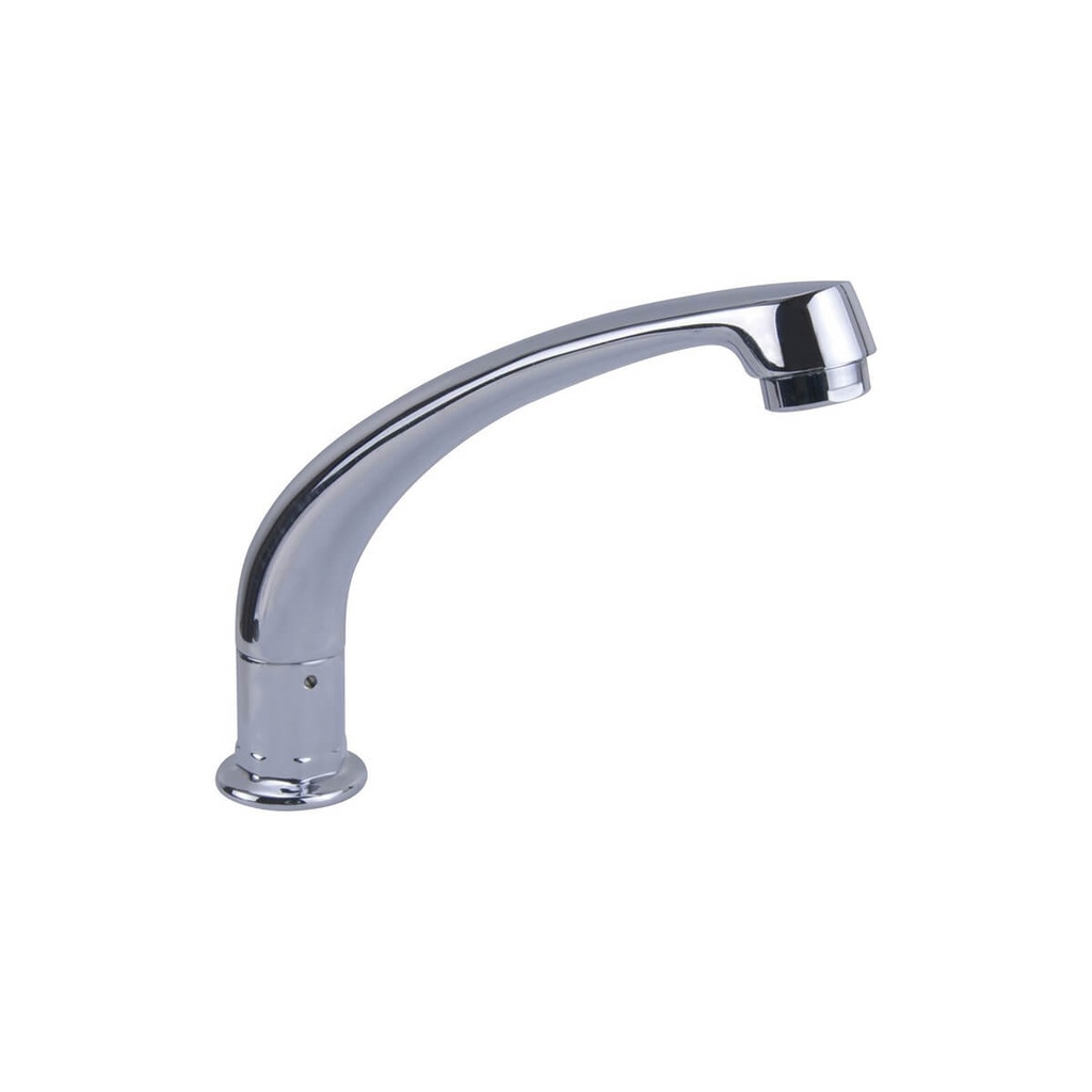 Hob Spout Swivel Cast Chrome Plated 180mm 