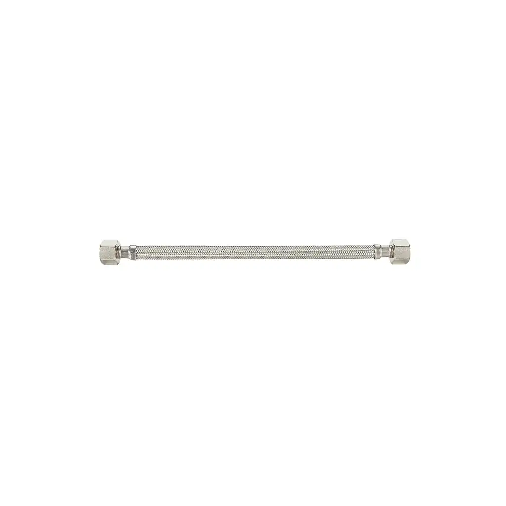 15mm Stainless Steel Flexible Hose PEX Core FI x FI - Watermark Approved