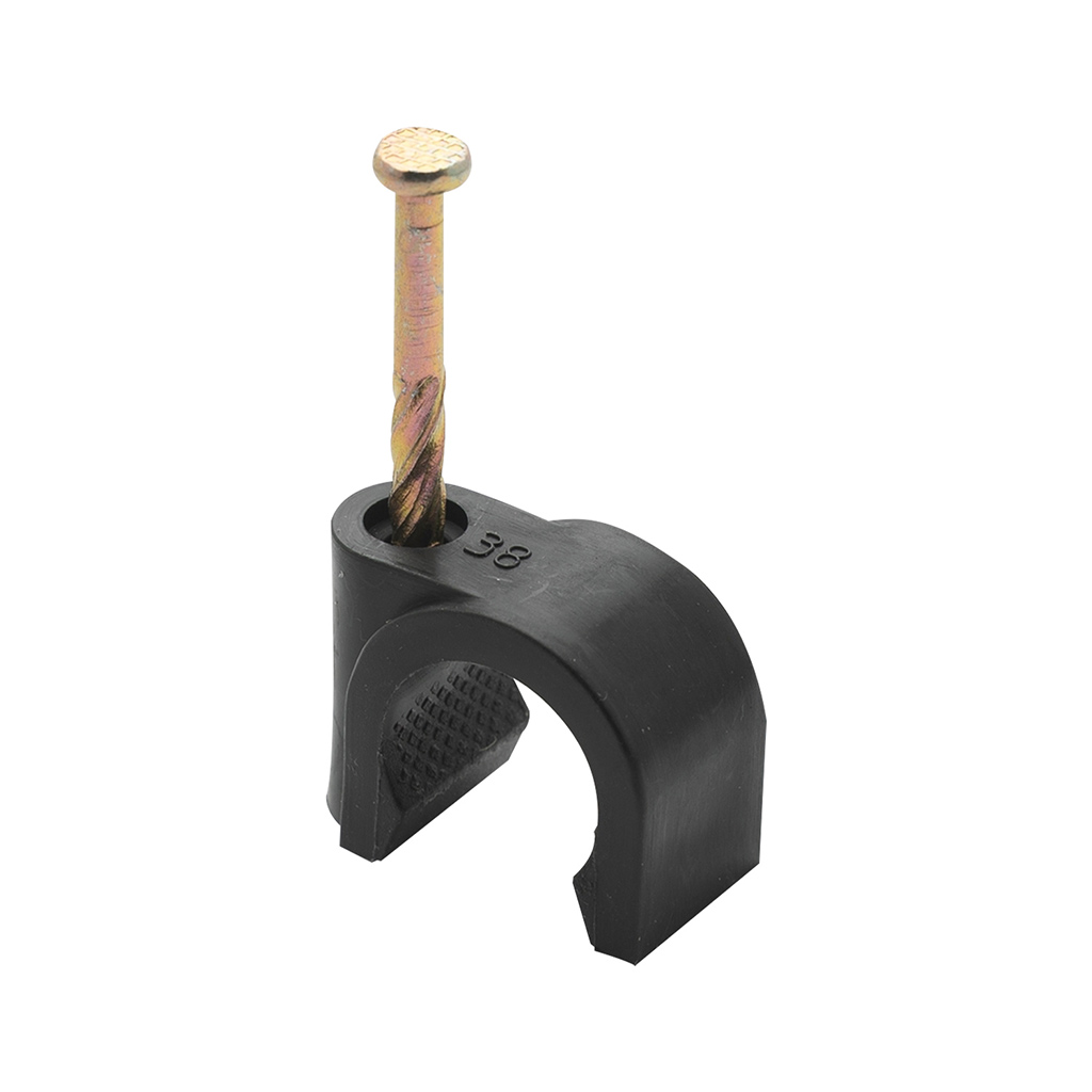 PEX Quick Clip Open Black Twisted Nail