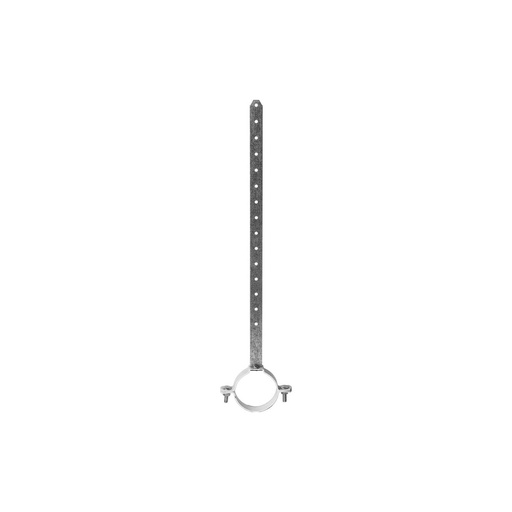 [DHC.080] 450mm Shank PVC Pipe Hanging Clip Galvanised/Powder Coated White 80mm