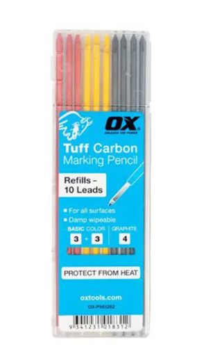 [OXCMPL] OX Tuff Carbon Marking Pencil Leads 10 PCS