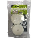 Flexi Flange Cupboard Cover Plate Round White 9mm to 22mm - 10 Pack