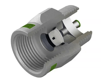 [EFV15-1.6VHFM] Teco Excess Flow Valve 15mm 1.6m3/h Vert-Up/Hor FI x MI