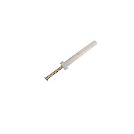 [NIA6575M] 6.5mm x 75mm Nail In Nylon Anchor Mushroom Head - 100 Pack