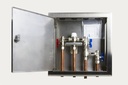 AVG 15mm Thermostatic Mixing Valve Bypass in Stainless Steel Wall Box