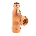 Copper Press Tee Reducing 20mm x 20mm Branch  and 15mm Outlet (Water)