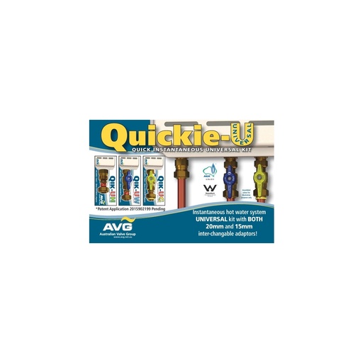 [QIKU] AVG Continuous Flow Hot Water Unit Quick Installation Kit Universal 15/20mm