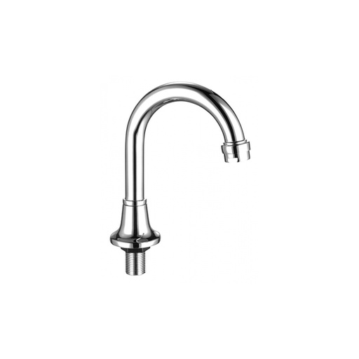 Basin Spout Curved Tube Chrome Plated 120mm