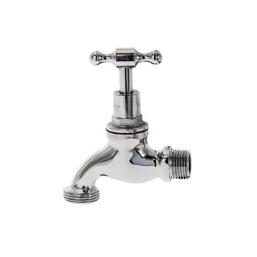 [HTBM15CP] 15mm MI Chrome Plated Hose Tap Brass