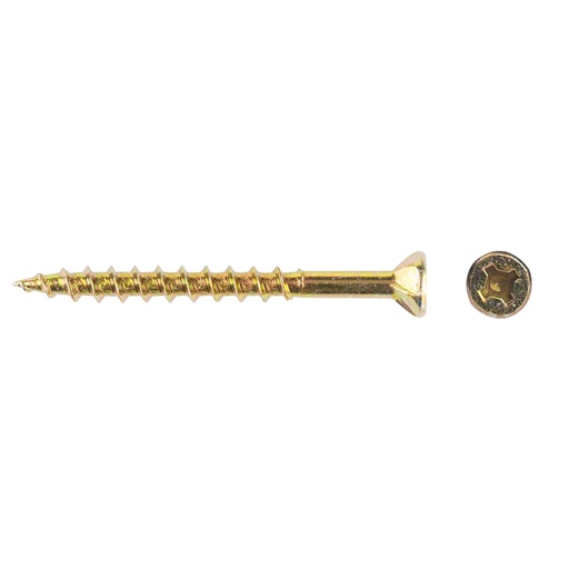 Chipboard Screw Needle Point Ribbed Head 8G x 50mm SQ2 - 200 Pack
