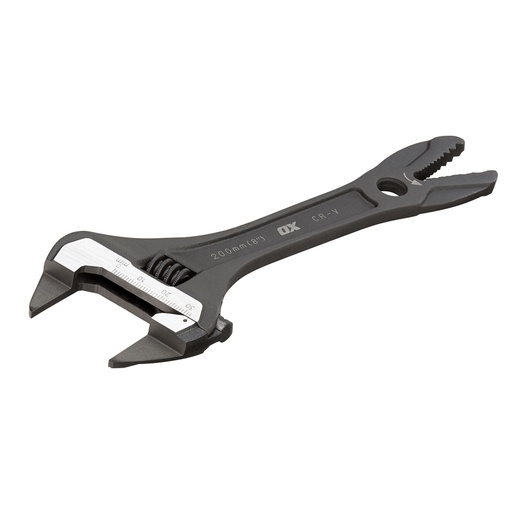 OX Pro Slim-Jaw Adjustable Wrench 200mm/8” (200mm)