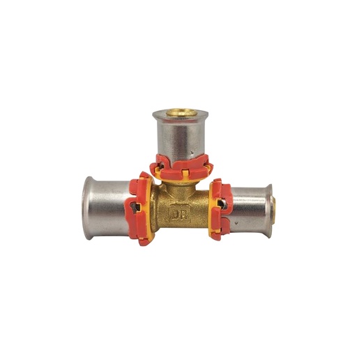 [PXTR-201616] 20mm x 16mm (Centre) x 16mm Water & Gas PEX Leak Detection Crimp Reducing Tee