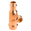 Copper Press Tee Reducing 20mm x 15mm Branch  and 15mm Outlet (Gas)