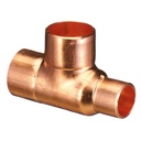 Copper Capilary Reducing Tee Size 20mm x 15mm (Cent) x 15mm (W27)