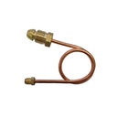 6mm Copper Pigtail 5/16"-24 I/Flare x POL 450mm