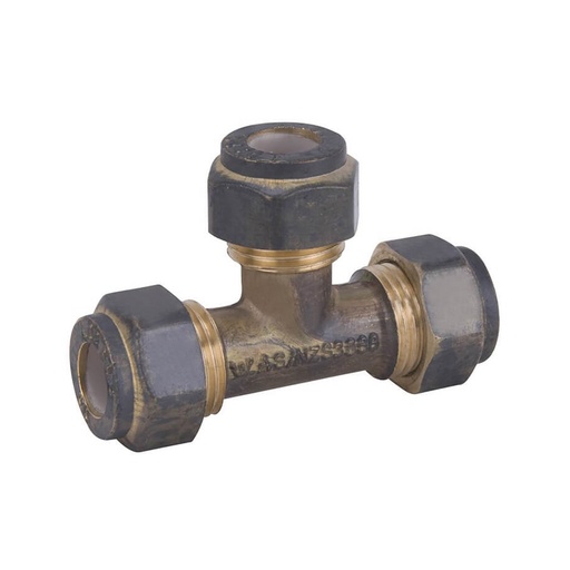 15mm CE Certified Brass Union Fitting Forged Compression Equal Tee