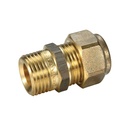 Compression Union Copper Olive Brass MI x C