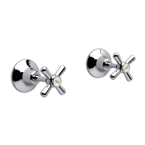 Whitehall Wall Top Assembly (Pair) Chrome Plated 