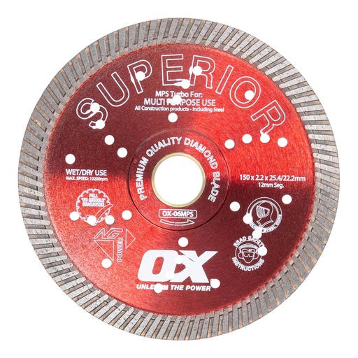 [OXD-5] OX Professional MPS Turbo Diamond Blade